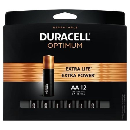 DURACELL 32580 Optimum Battery, 15 V Battery, AA Battery, Alkaline 32587